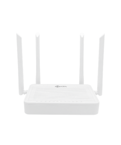 Wi-Fi 6 ONU, 2.4GHz/5GHz 802.11 b/g/n/ac/ax, XPON, 4 Ethernet ports 10/100/1000, 2 TEL (POTS) ports. GPON Speed: 2.488Gbps/1.244Gbps.