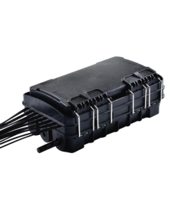 Fiber Distribution Box, 24 Splices, IP65, Black, with 16 SC/APC adaptors