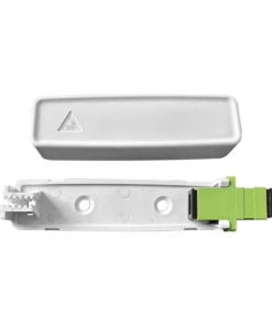 Mini Fiber Optic Terminal Box (Rosette) with a SC/APC Coupler, White color