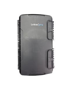 FTTH Termination Box, 16 Ports, IP65, Loaded with 4 Splice Trays of 24FO, Black, Standard Configuration for Wall