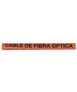Plastic Label Orange Marker for Optic Fiber  (Text in spanish)