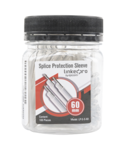 Jar with 100 Fiber Optic Fusion Sleeve, 60mm