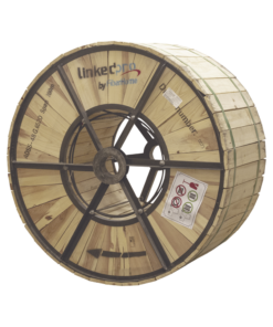 13,000 ft / 4 km Drum ADSS Aerial Optical Fiber Cable, G.652D, Singlemode, 48 cores, Outdoor, Black Sheath, Span 200